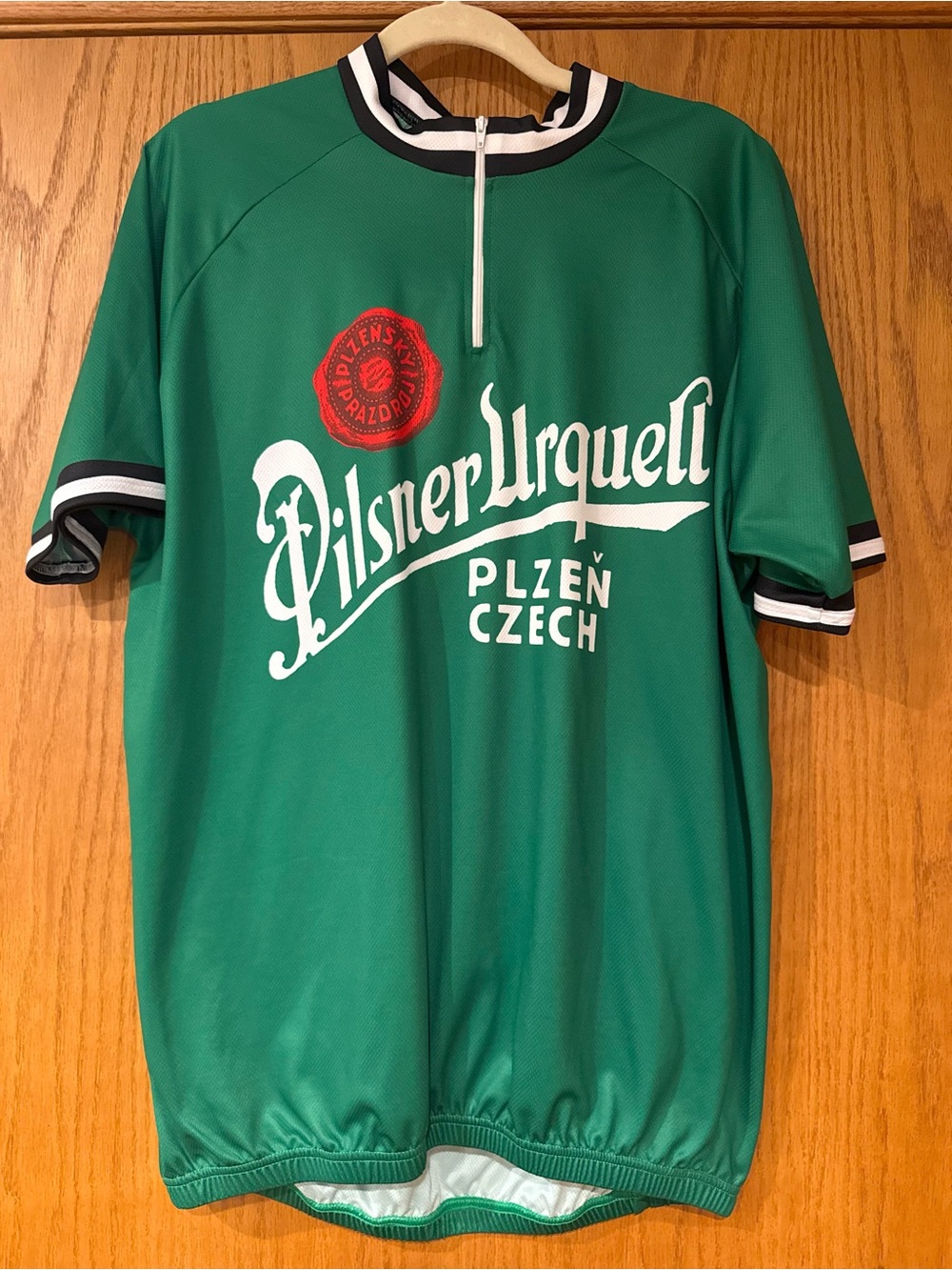 Pilsner Urquell Men’s Green Logo Cycling Jersey